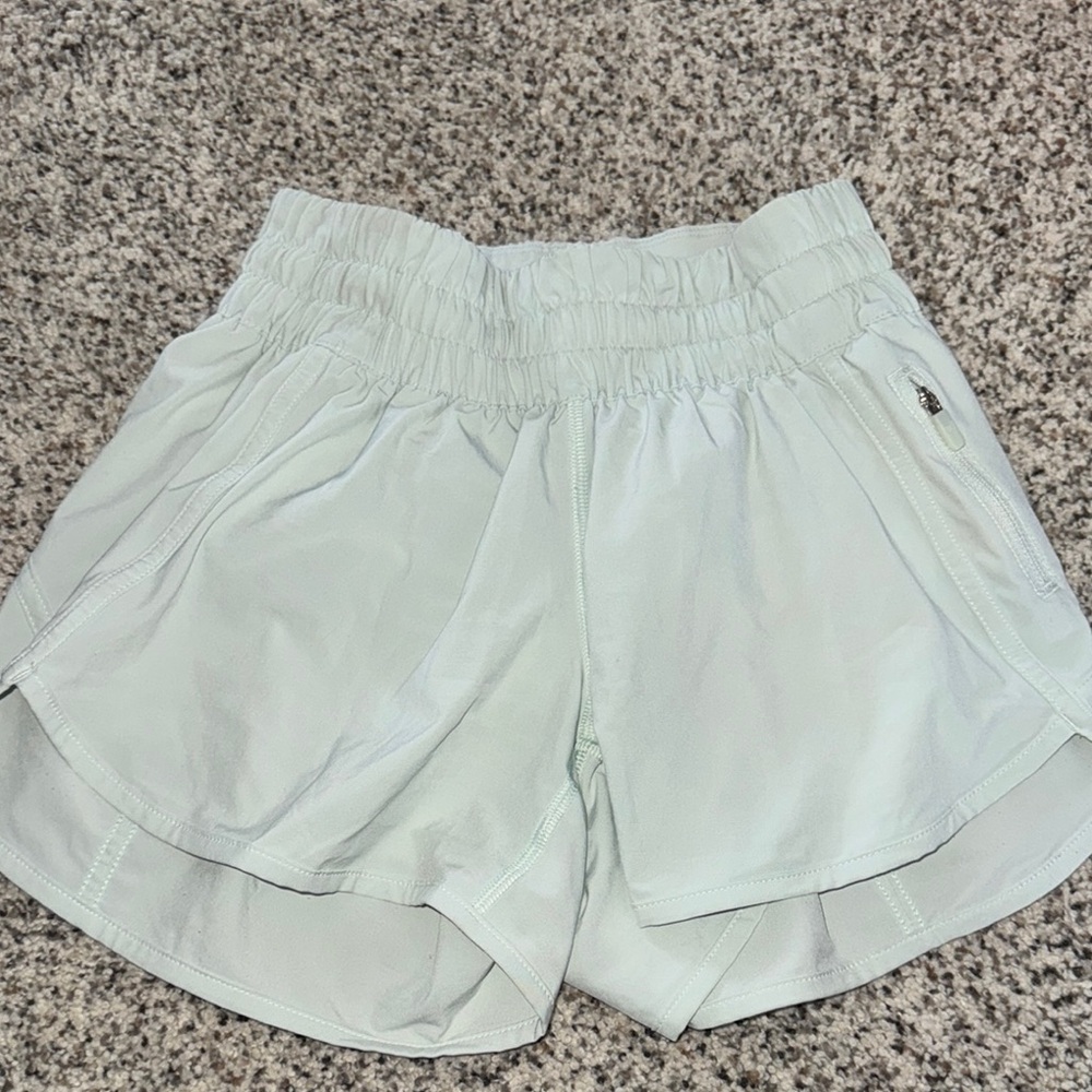 Lululemon Light Green Athletic Shorts
